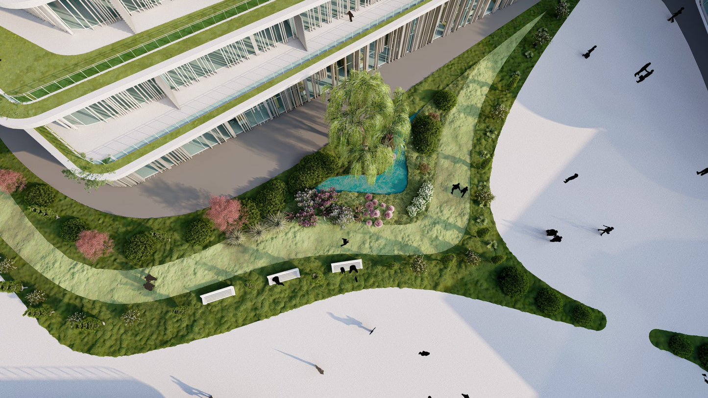 Residential & Garden Project 3d Design with plans